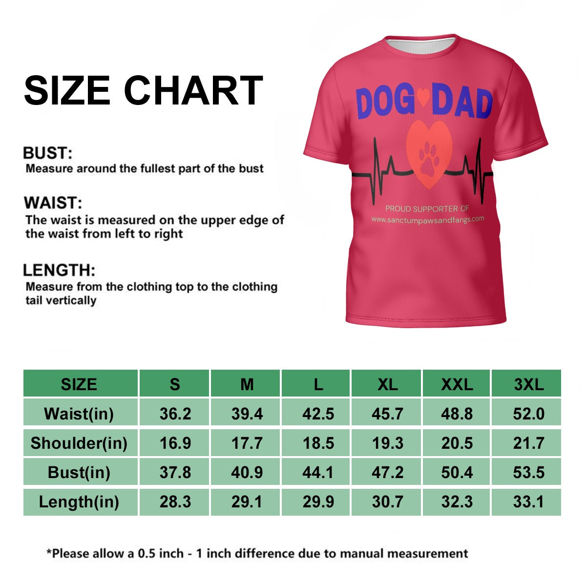 Dog Dad Red Tee