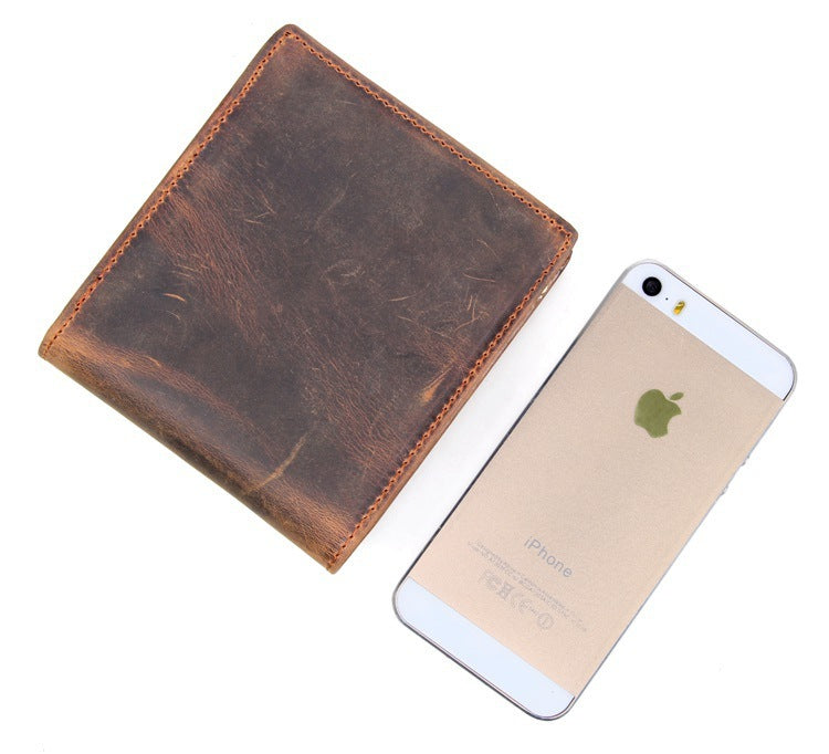 Men Luxury Horse Leather Wallet