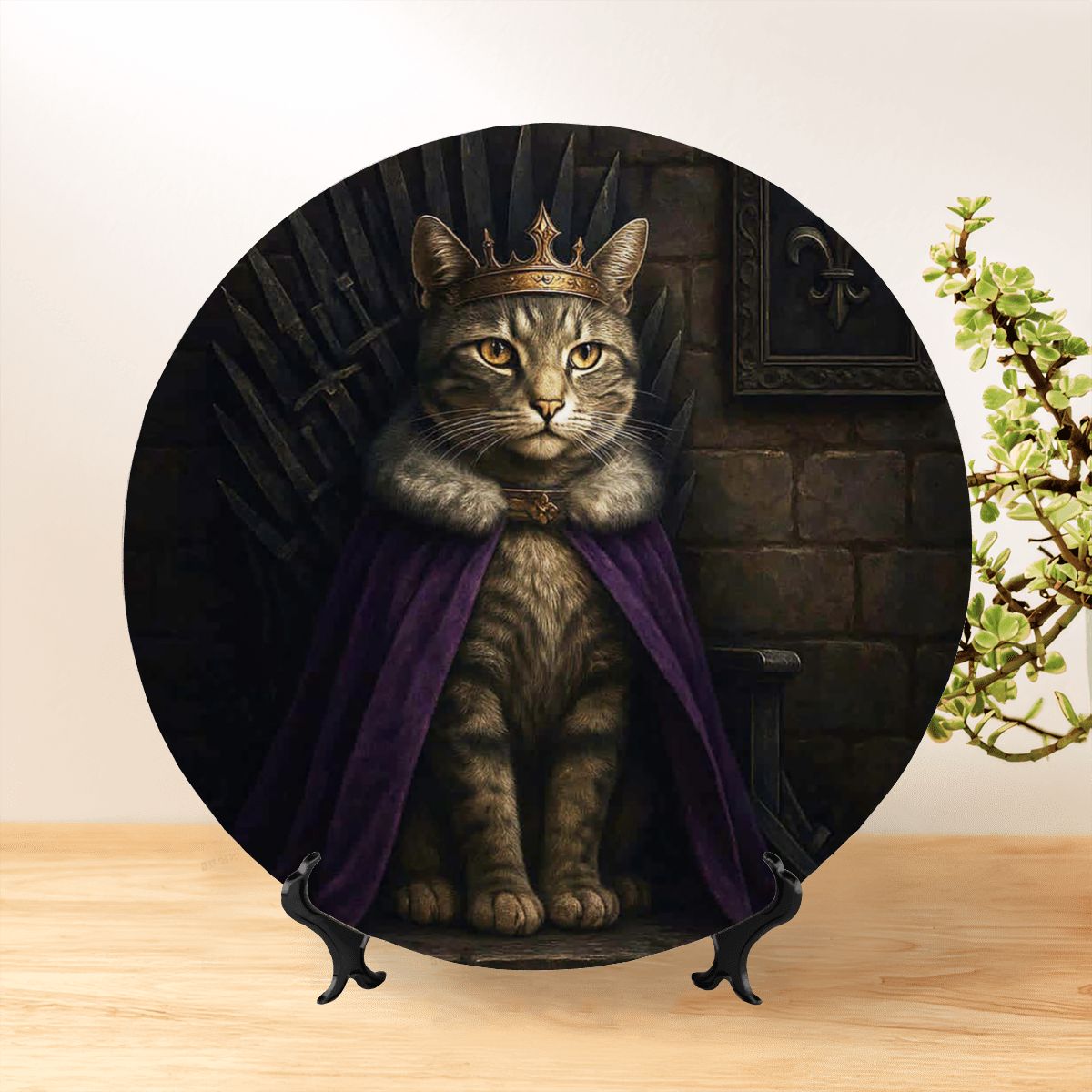 SPF Decorative Plate (Royal Collection) - Domestic Shorthair/Tabby 2