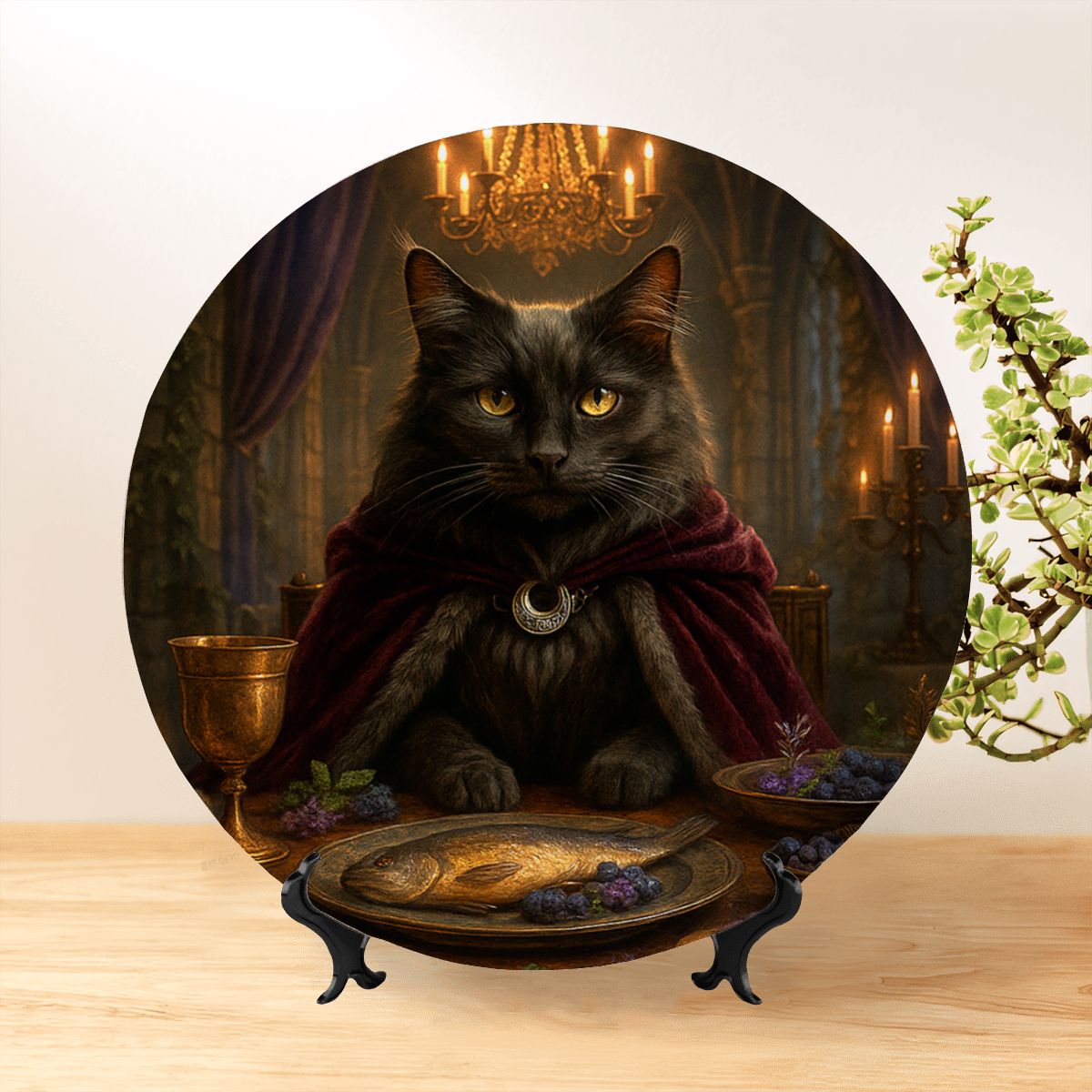 SPF Decorative Plate (Royal Collection) - Maine Coon
