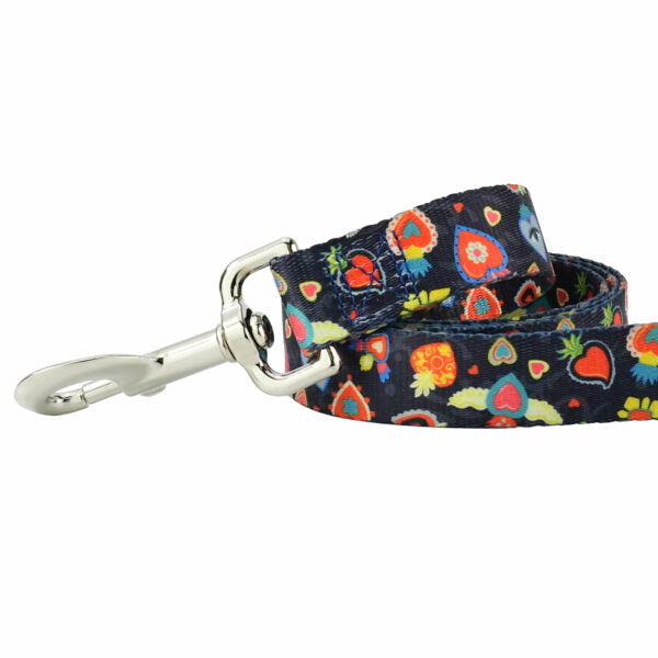 Premium Pet Guardian Gear: Gothic Hearts Dog Leash – EarthStyle - Sanctum Paws and Fangs