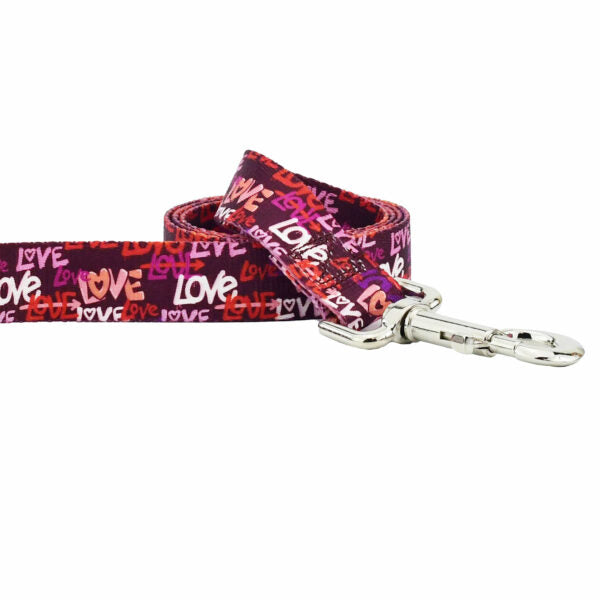 Love Graffiti Red Dog Leash EarthStyle