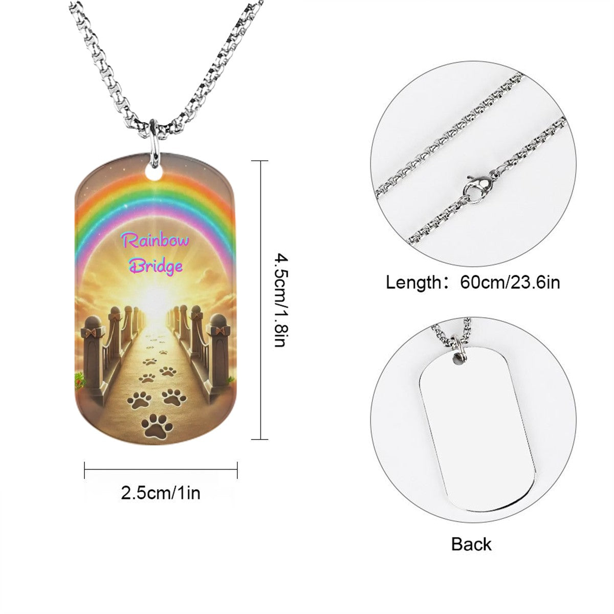 SPF Memorial Necklace (Rainbow Bridge)