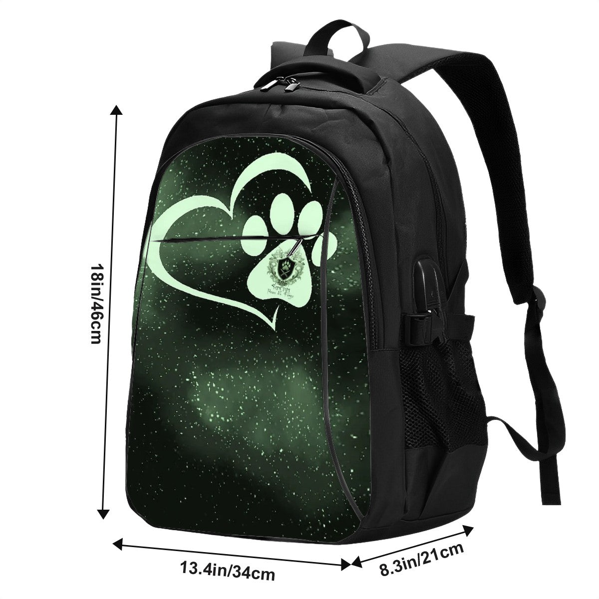 SPF Large Capacity Oxford Travel Backpack with USB