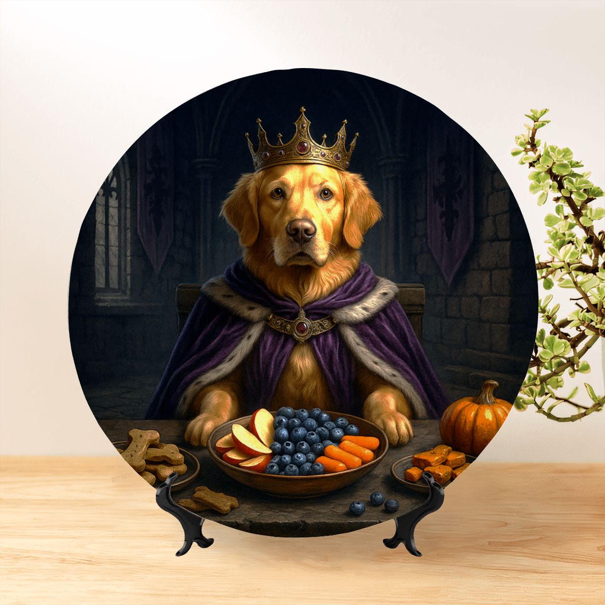 SPF Decorative Plate (Royal Collection) - Golden Retriever 2