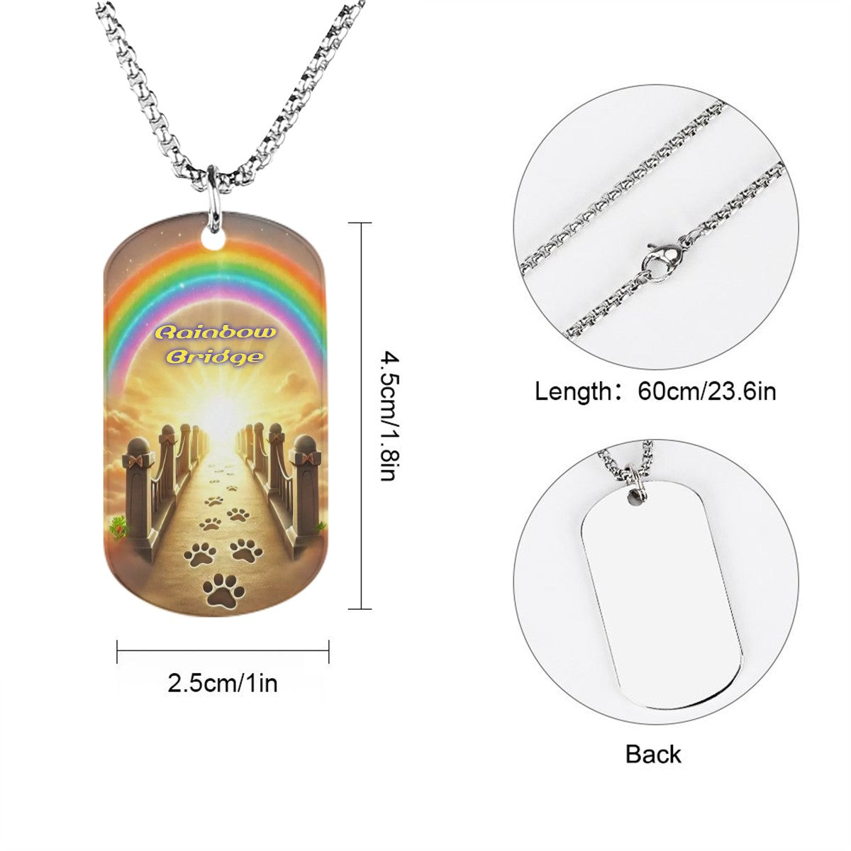 SPF Memorial Necklace (Rainbow Bridge)
