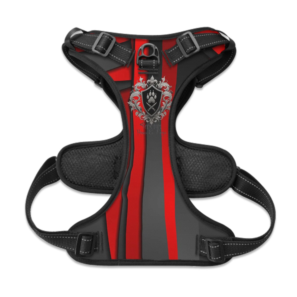 SPF Pet Harness - Red & Black