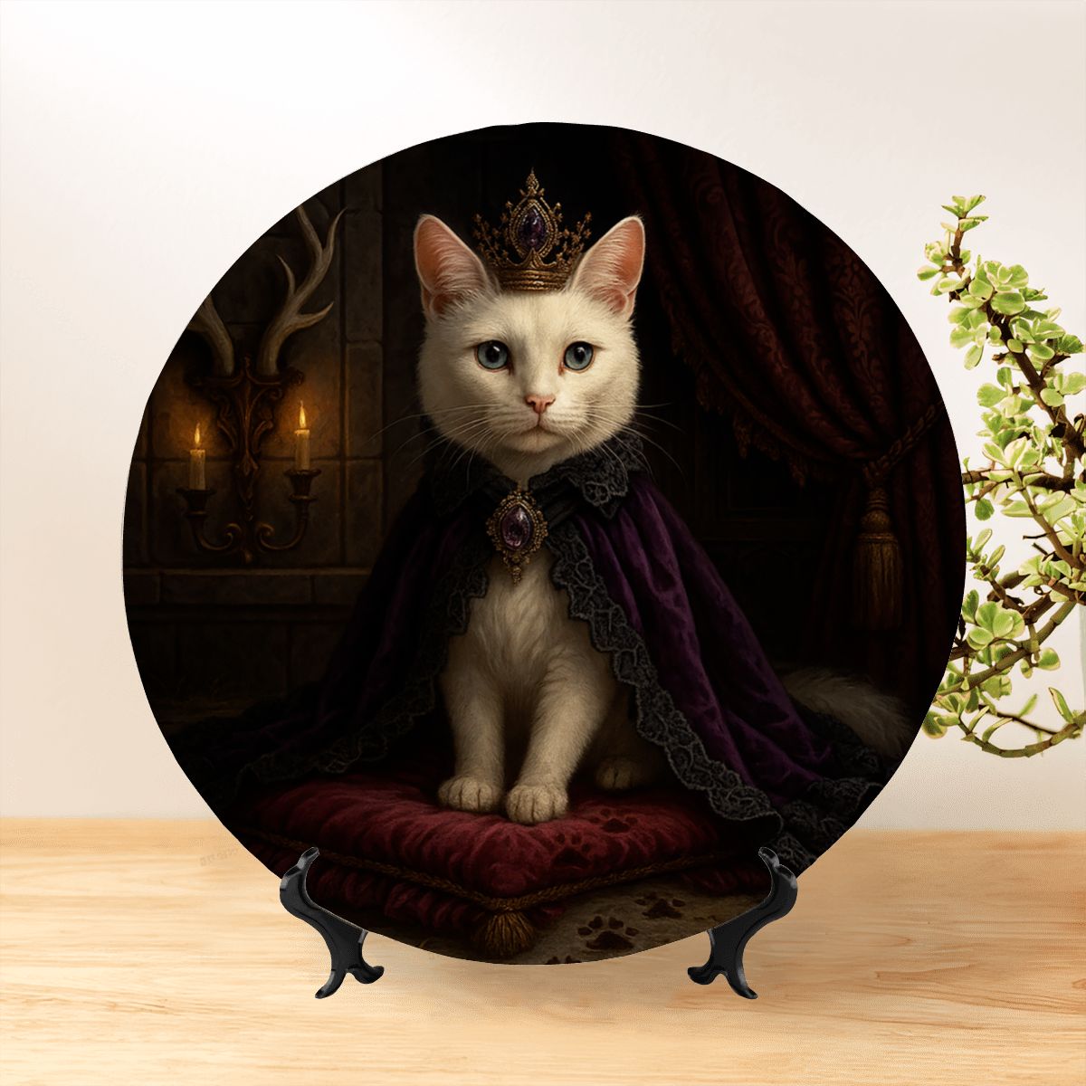 SPF Decorative Plate (Royal Collection) - Domestic Shorthair/Tabby 1