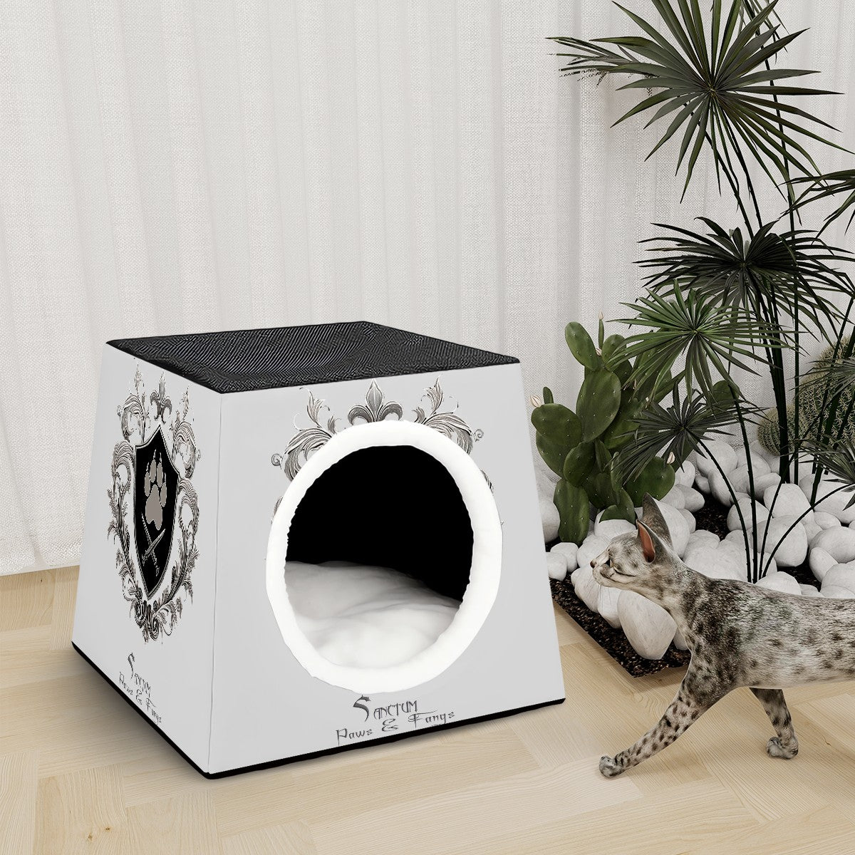 SPF Space Capsule Pet Bed - Lt. Grey