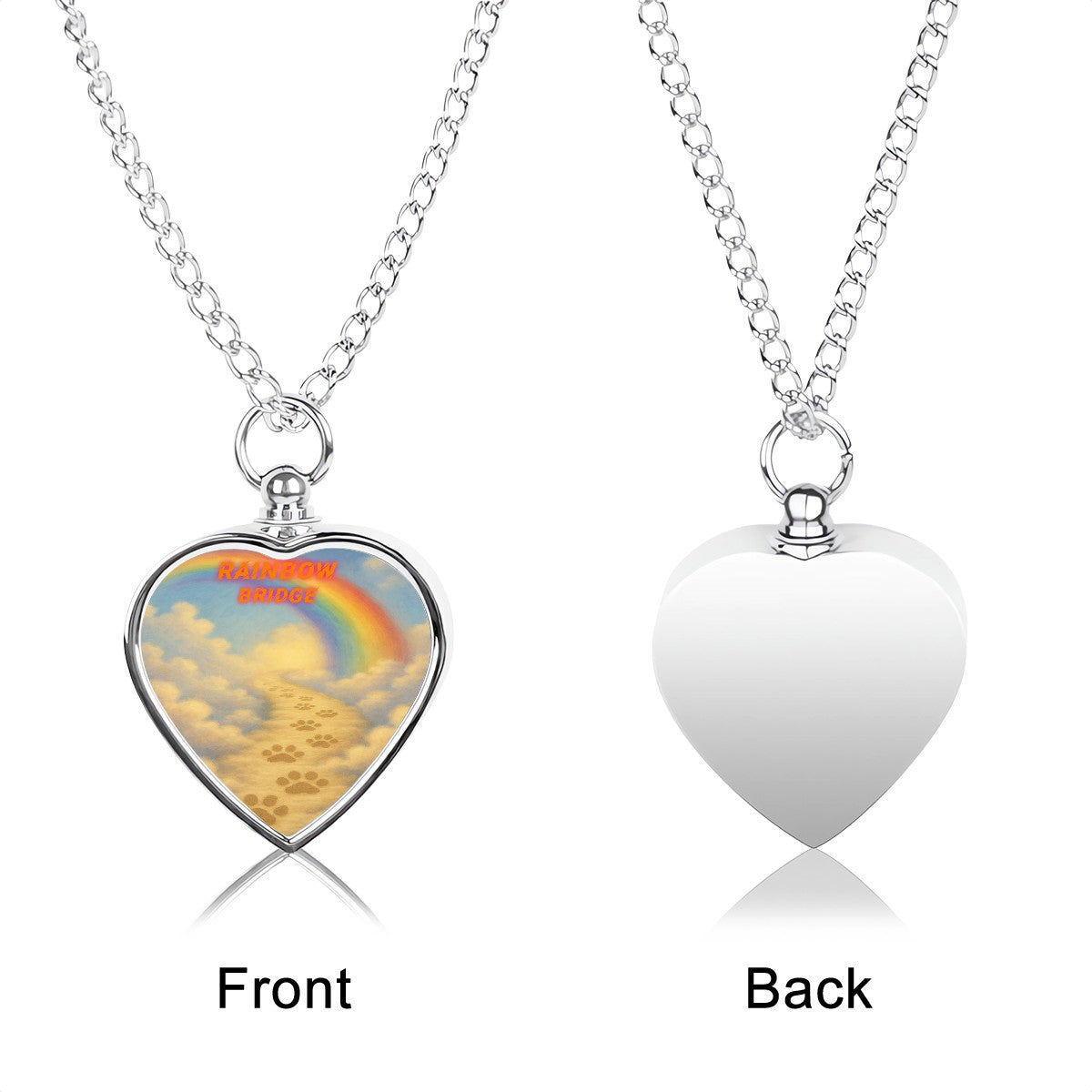 SPF Pet Ashes Necklace (Rainbow Bridge)