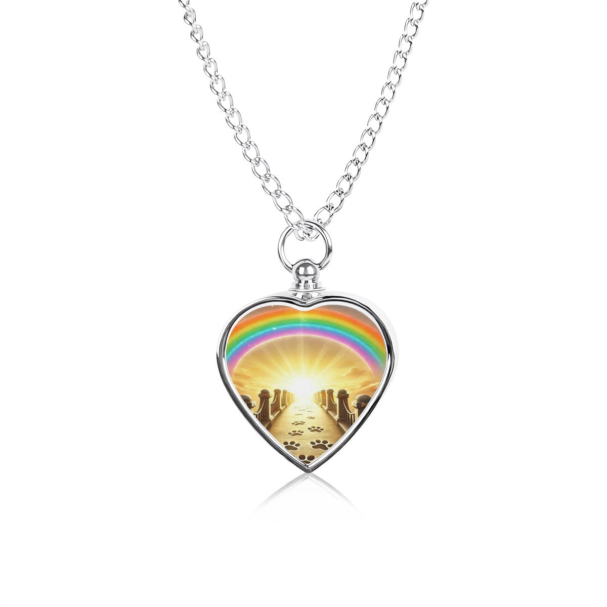 SPF Pet Ashes Necklace Rainbow Bridge Style 11