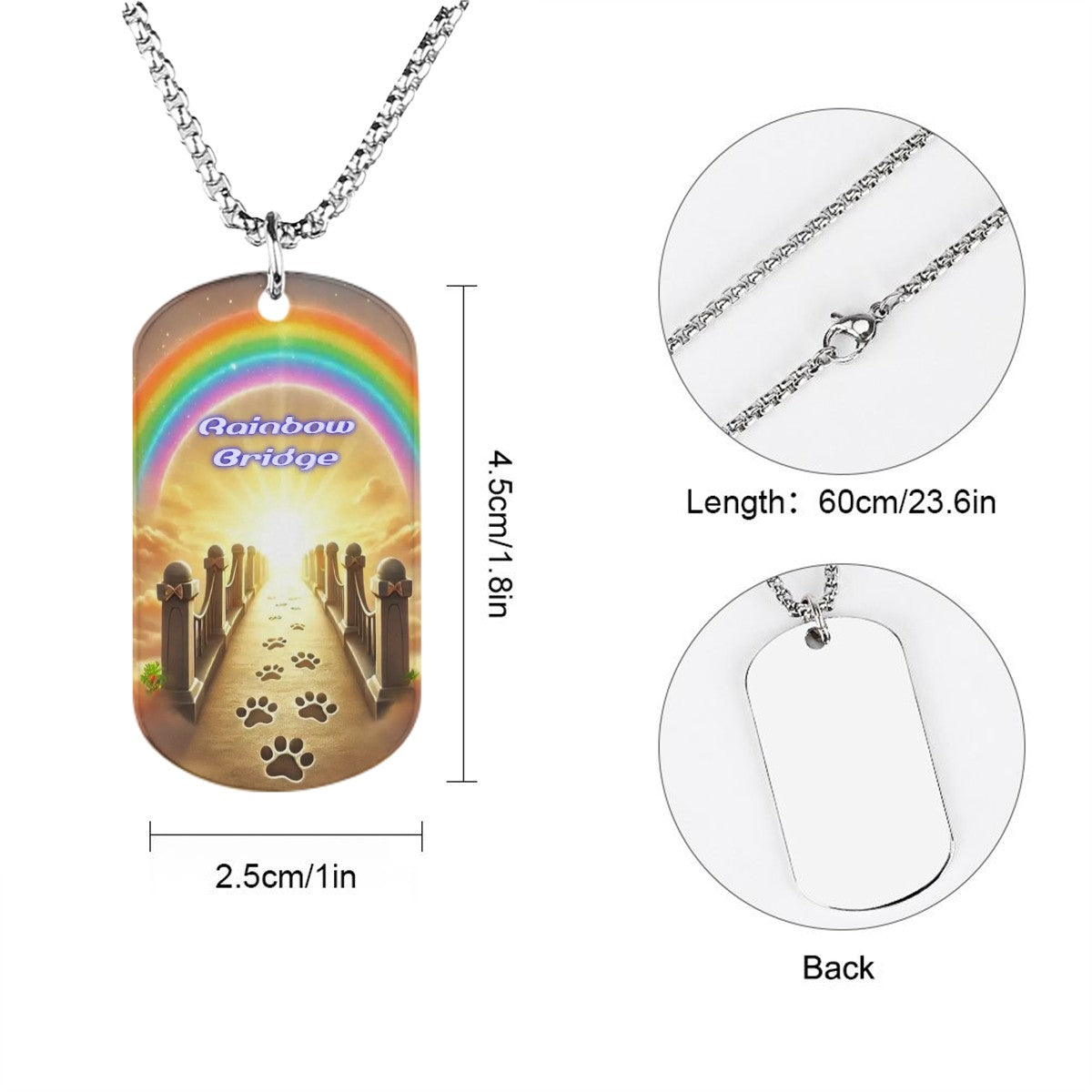 SPF Memorial Necklace (Rainbow Bridge)