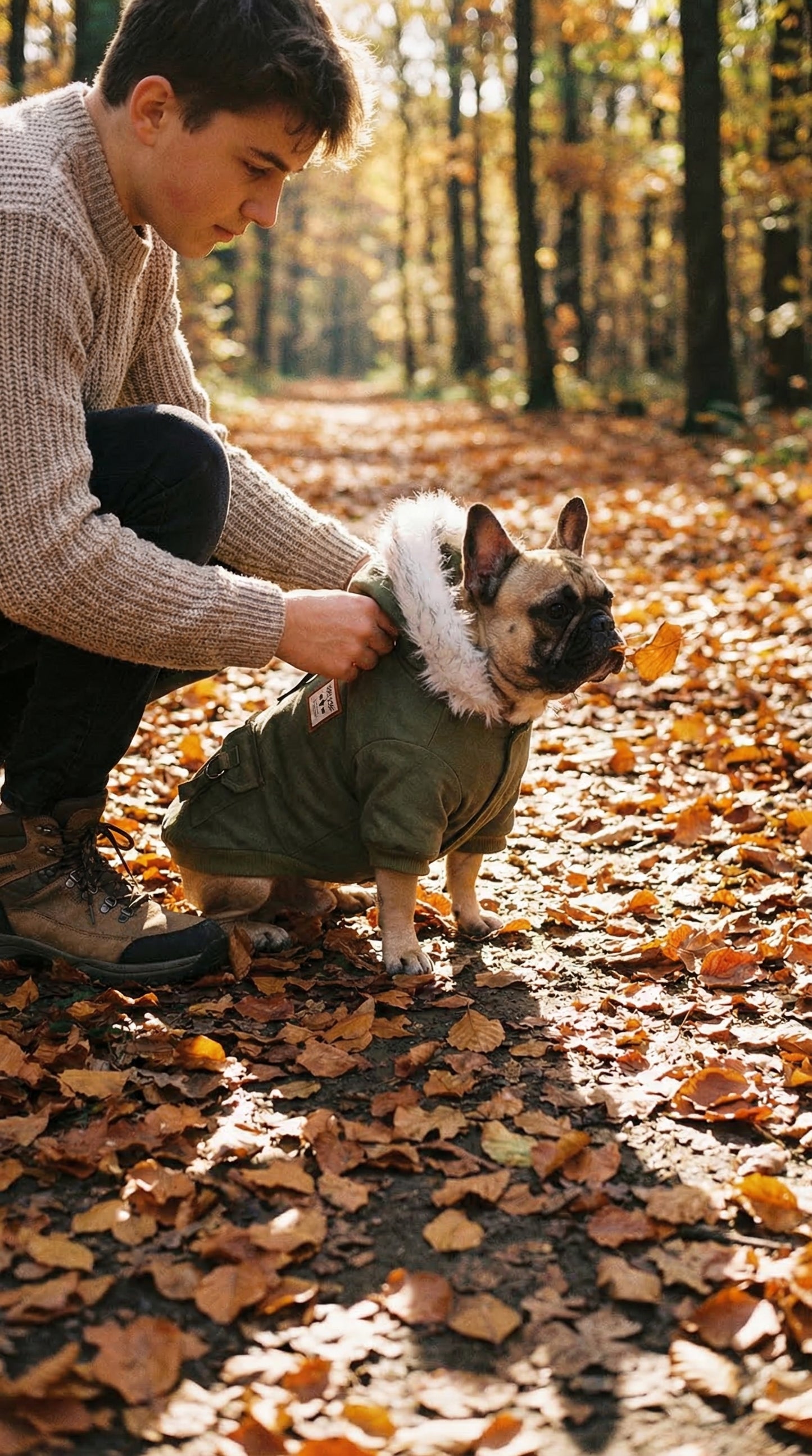 Cap dog coat