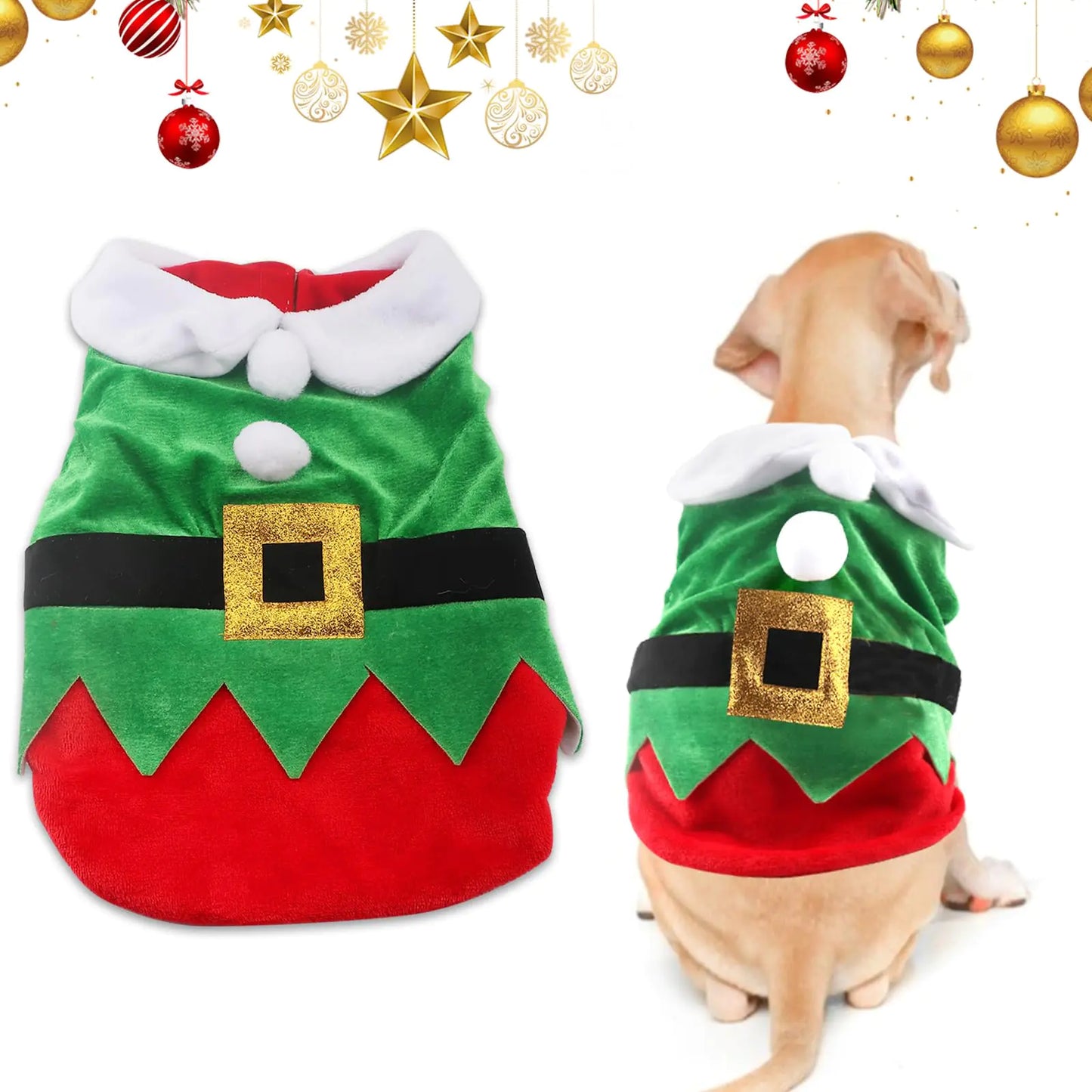Elf Costume for your dog or cat