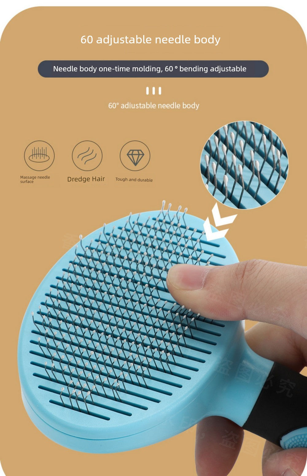Cat Comb Floating Hair Comb Hair Brush Dog Hair Removal Cat Petting Handy Gadget Cleaning Long Hair Special Pet Cat Supplies