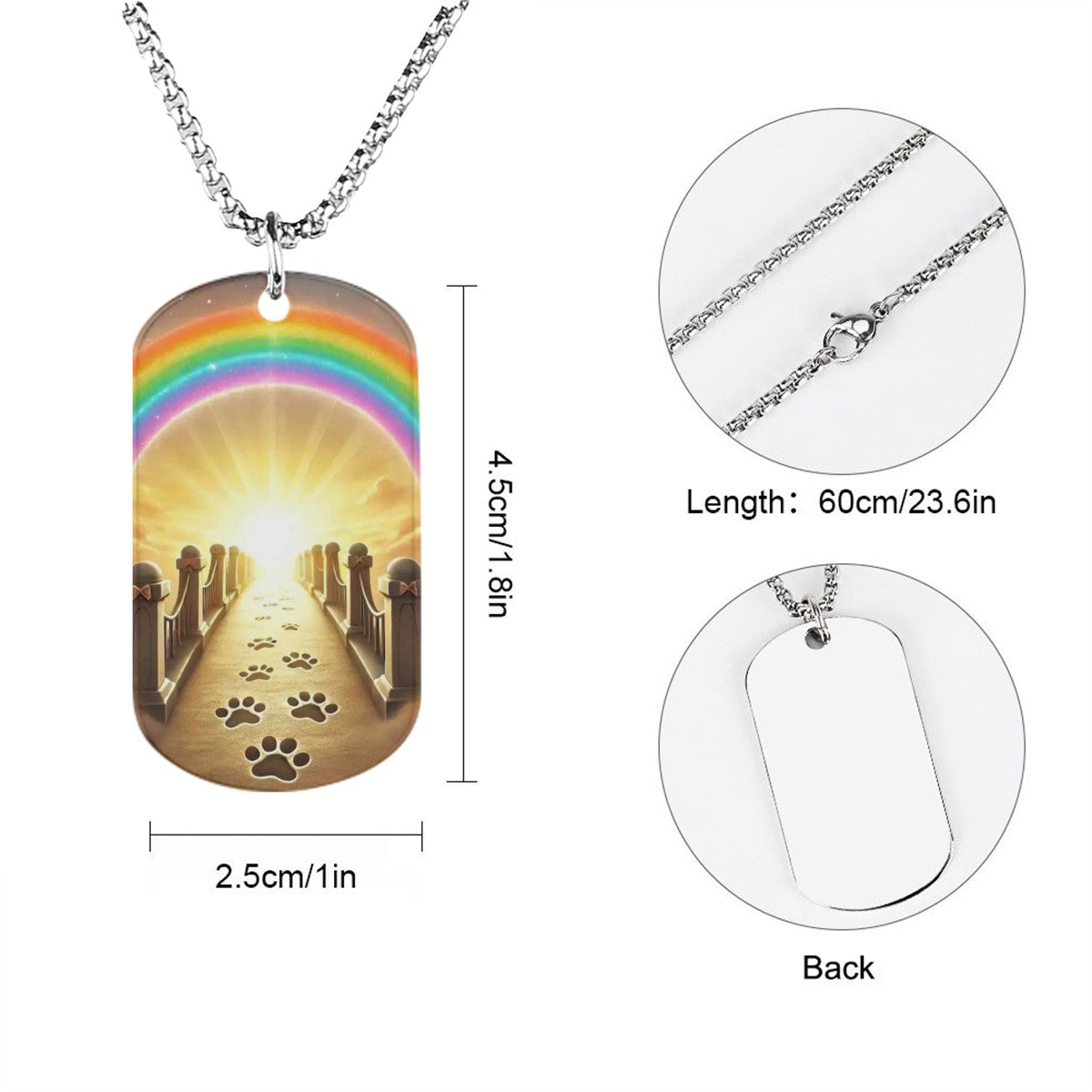 SPF Memorial Necklace Rainbow Bridge Style 10