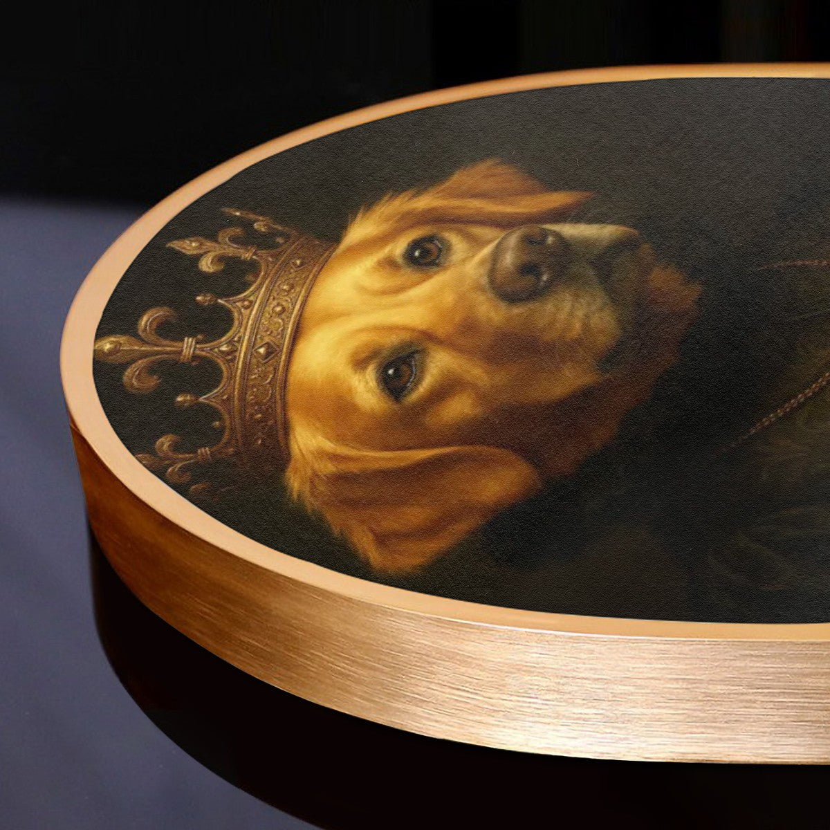 SPF Arched Canvas Prints Wall Art (Golden Retriever)