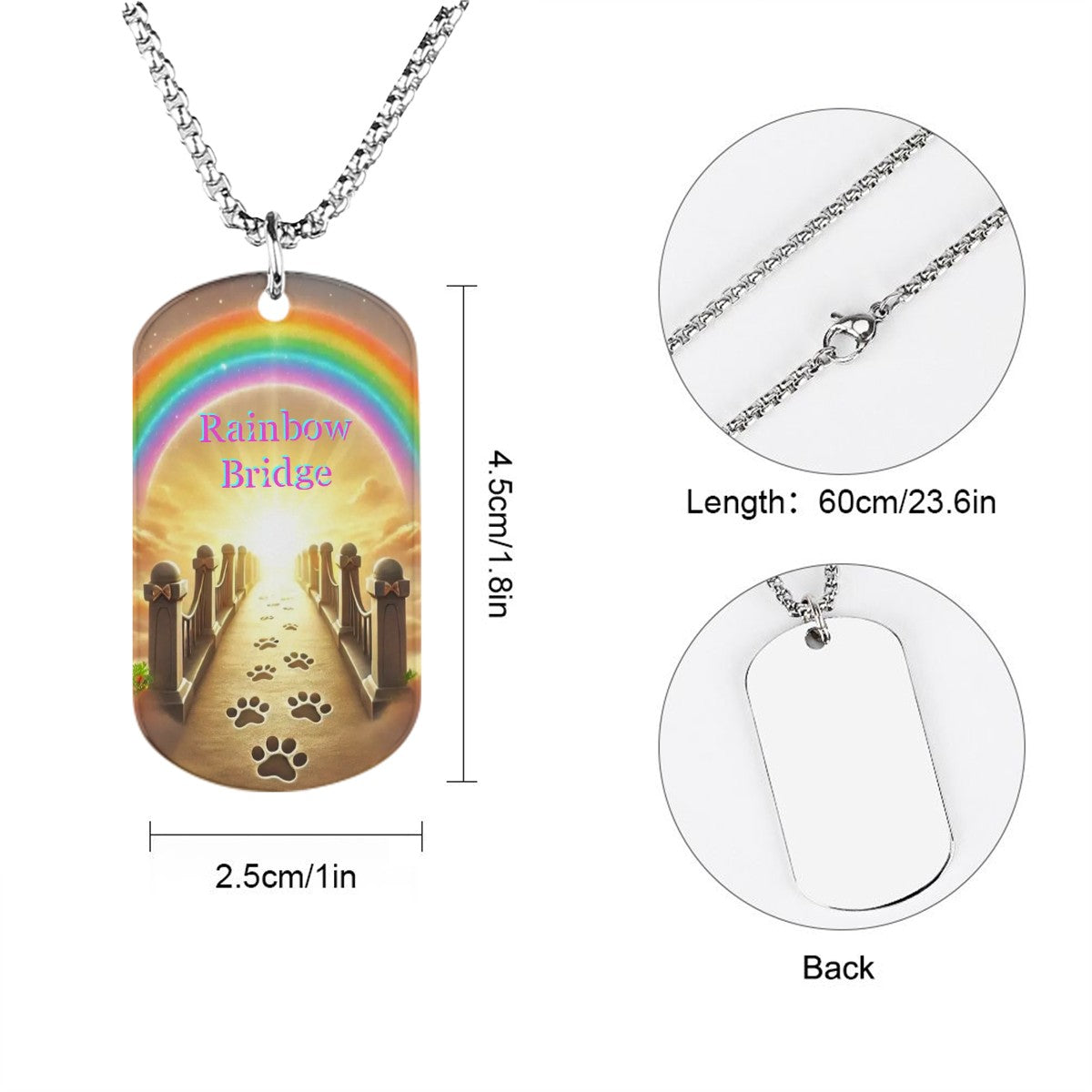 SPF Memorial Necklace (Rainbow Bridge)