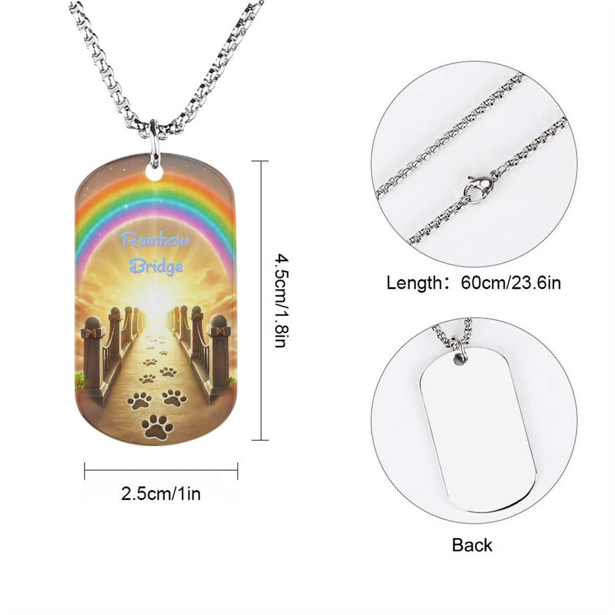 SPF Memorial Necklace (Rainbow Bridge)
