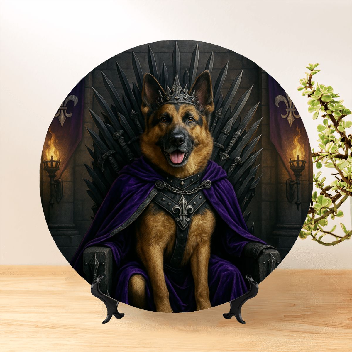 SPF Decorative Plate (Royal Collection) - German Shepard