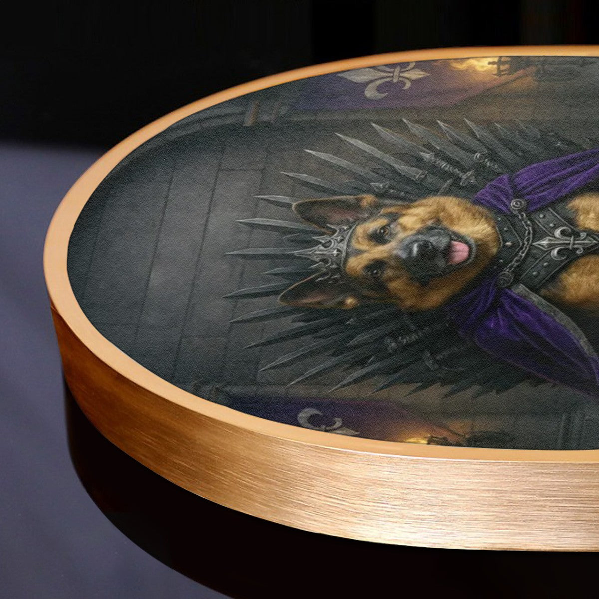 SPF Arched Canvas Prints Wall Art (German Shepard)