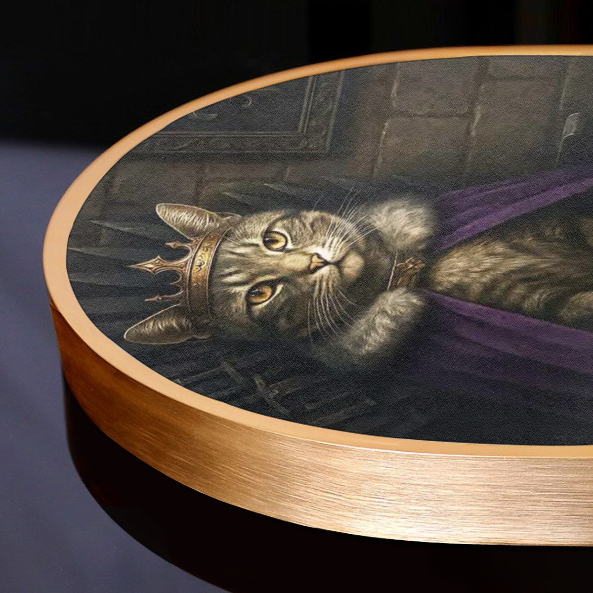 SPF Arched Canvas Prints Wall Art (Shorthaired/Tabby)