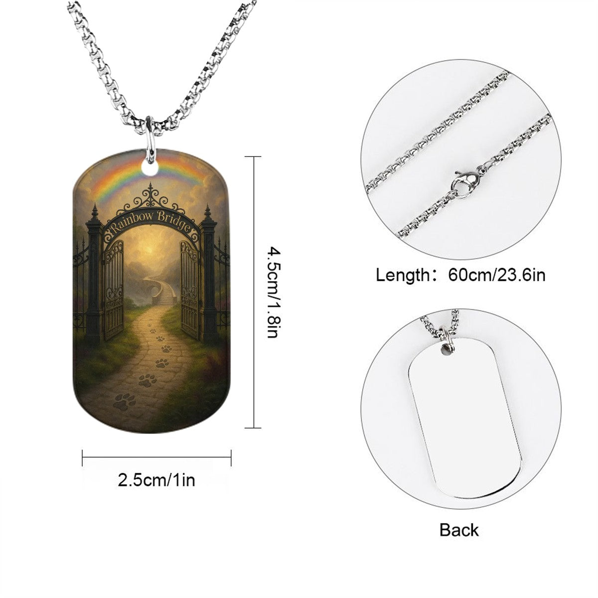 SPF Memorial Necklace (Rainbow Bridge)