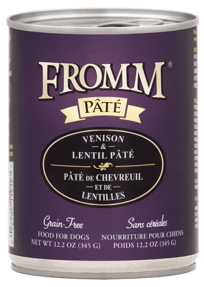 Fromm All Life Stages Grain-Free Venison & Lentil Pate Wet Dog Can (12.2oz)
