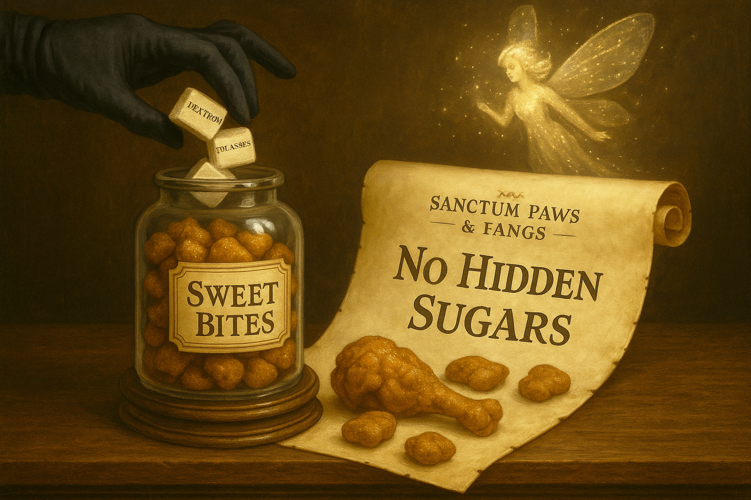 🍬 Hidden Sugars in Pet Treats — The Sweet Lie That’s Hurting Our Dogs