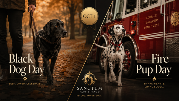 10/01 Black Dog Day & Fire Pup Day: Overlooked, and On Watch