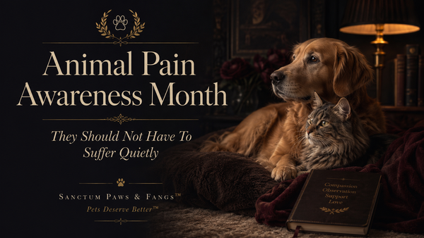 9/01 Animal Pain Awareness Month: They Should Not Have To Suffer Quietly