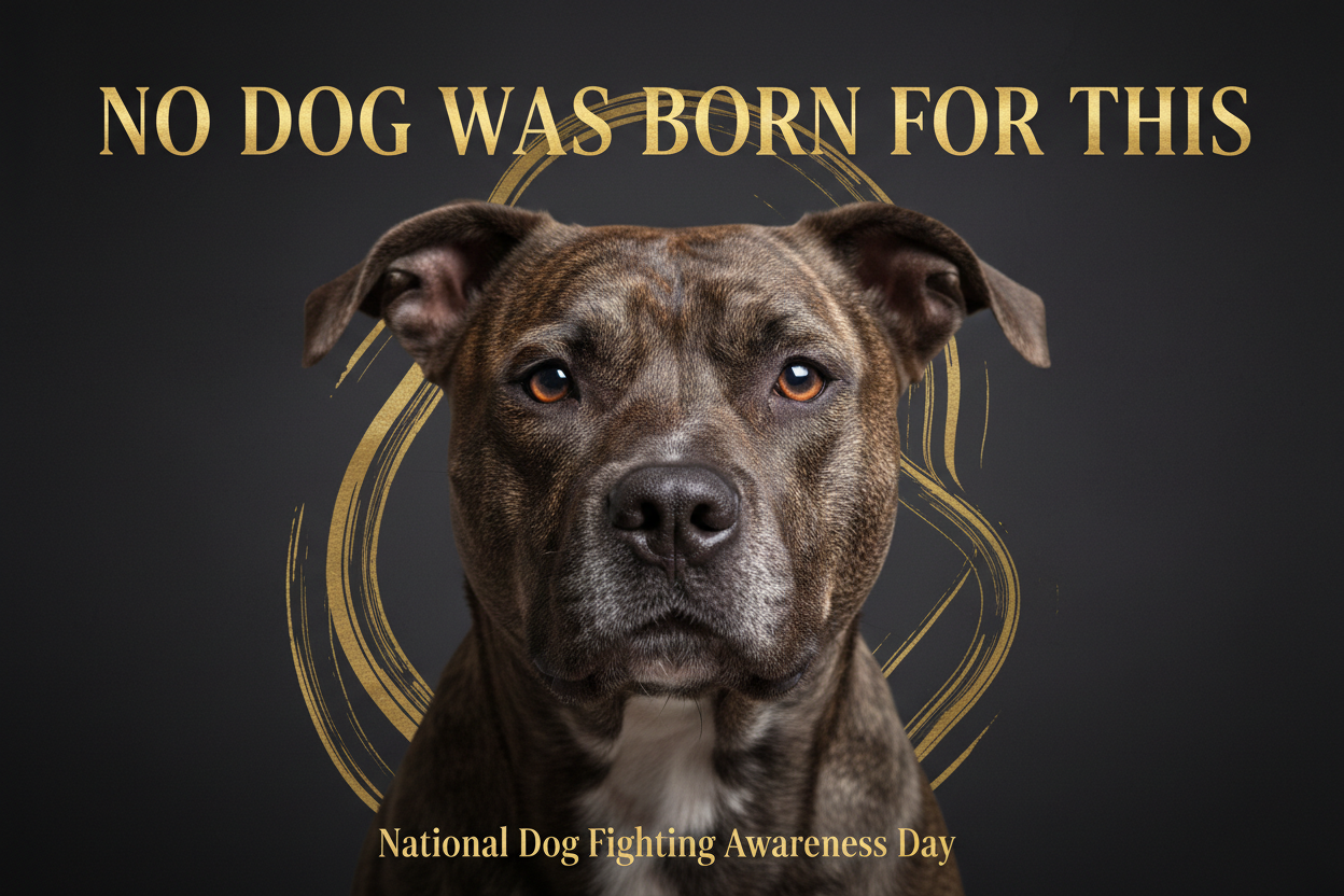 4/8 National Dog Fighting Awareness Day: No Dog Was Born for This