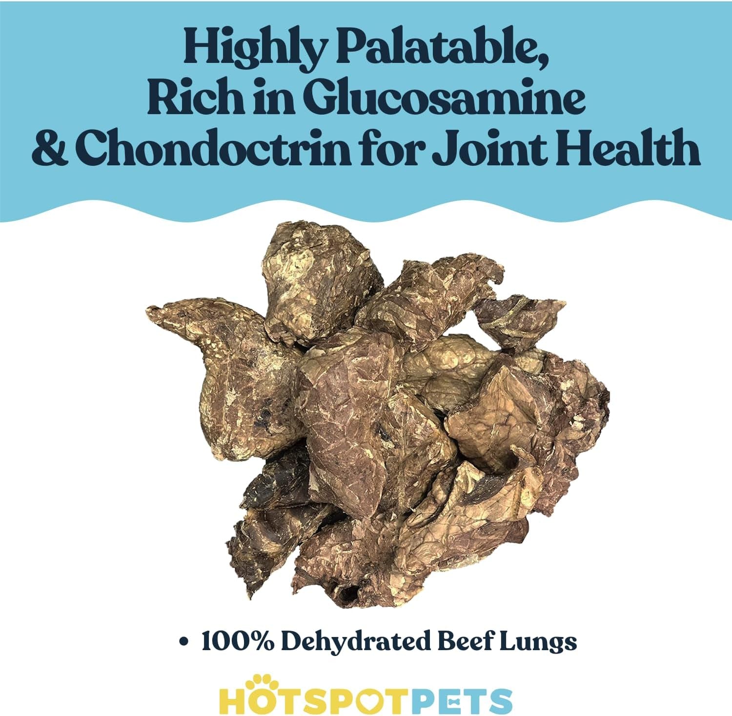 Beef Lung Dog Treats -1 Pound Big Bag - Slow Roasted, All Natural Dehydrated Premium Beef Lung Training Treats for Dogs - High Protein- Rawhide Alternative Snack for All Breeds