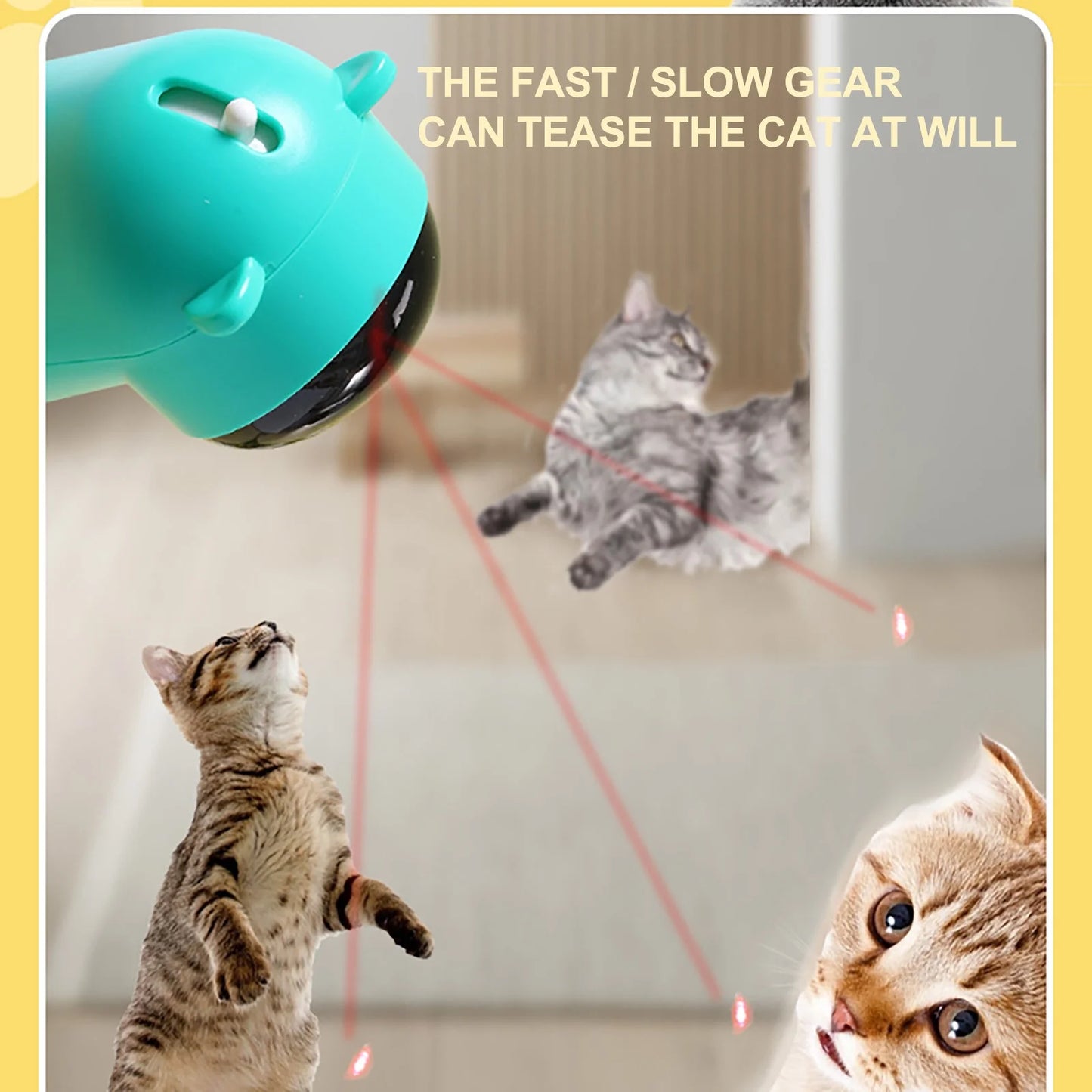 Interactive Automatic Cat Laser Toy - Engaging Fun for Indoor Cats and Dogs!