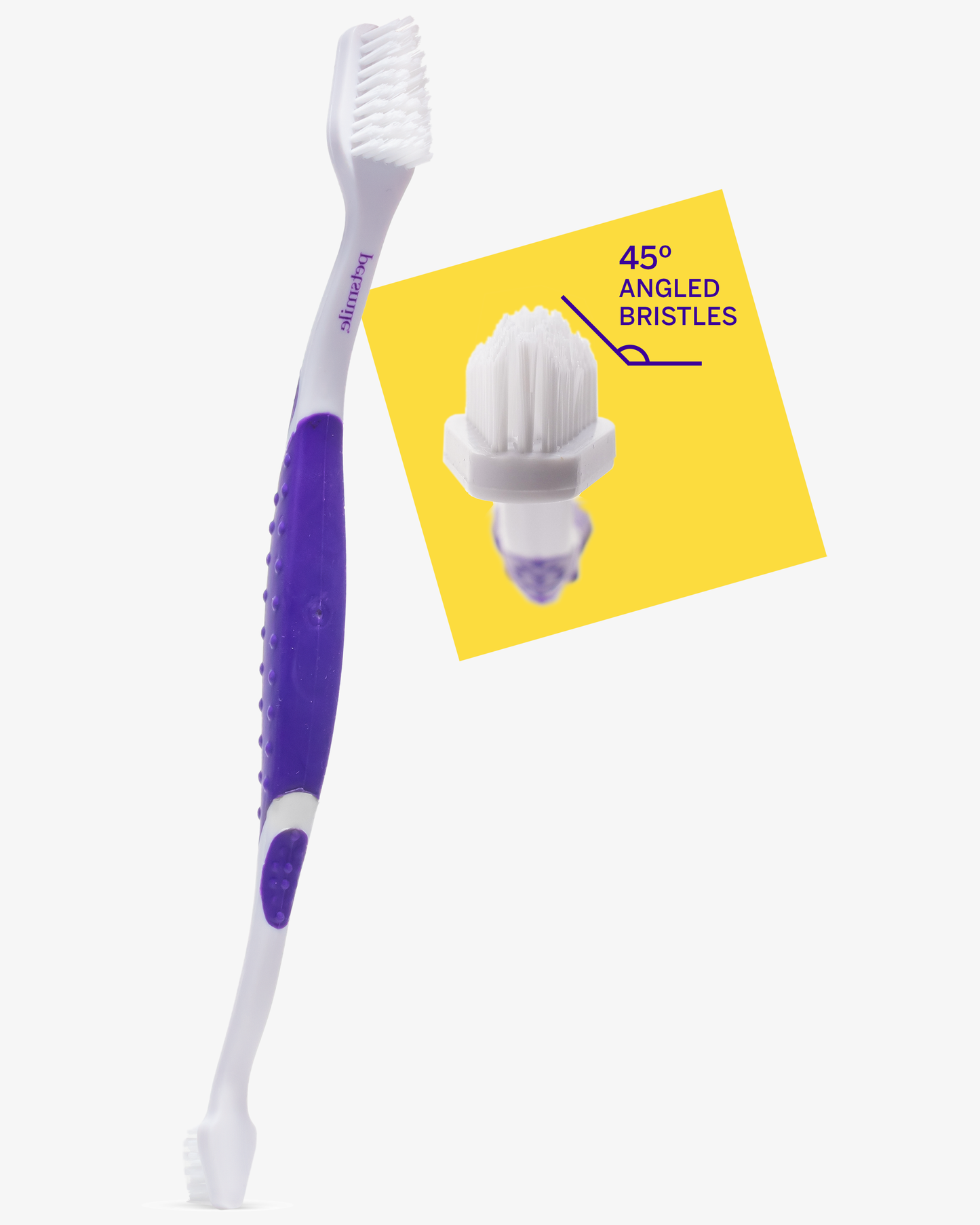Professional Pet Toothbrush - Patented 45° Dual-Ended Brush Head
