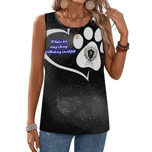 SPF Sleeveless Workout Tops for Women - Black