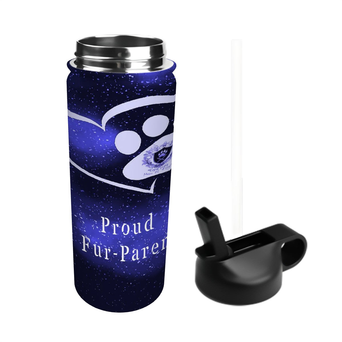 SPF Stainless Steel Vacuum Insulated Tumbler (18oz) Blue - Proud Fur-Parent