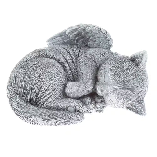 Cherished Cat Memorial Angel Garden Statues