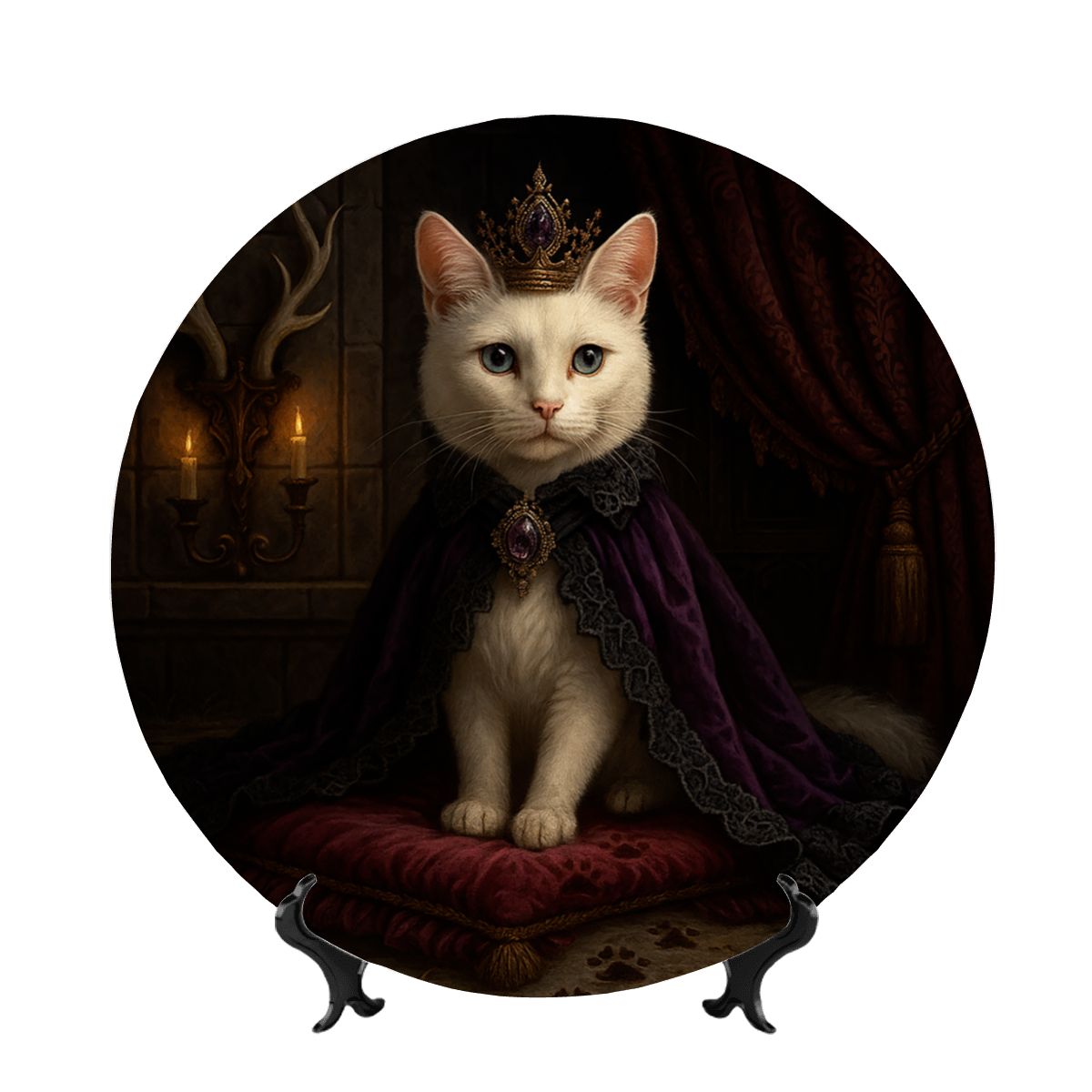 SPF Decorative Plate (Royal Collection) - Domestic Shorthair/Tabby 1