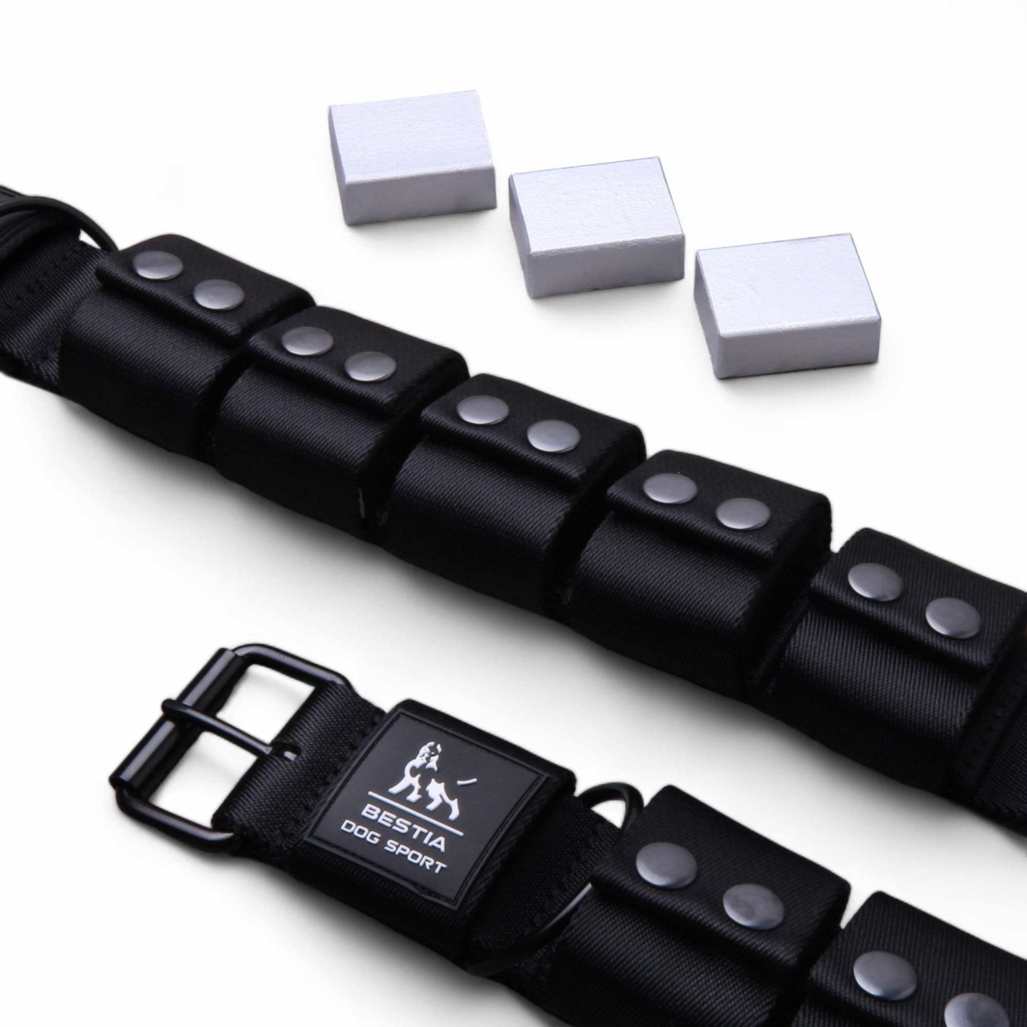 Premium Pet Guardian Gear: Weighted dog training collar. Large breeds. 5 lbs total. removable weights - Sanctum Paws and Fangs