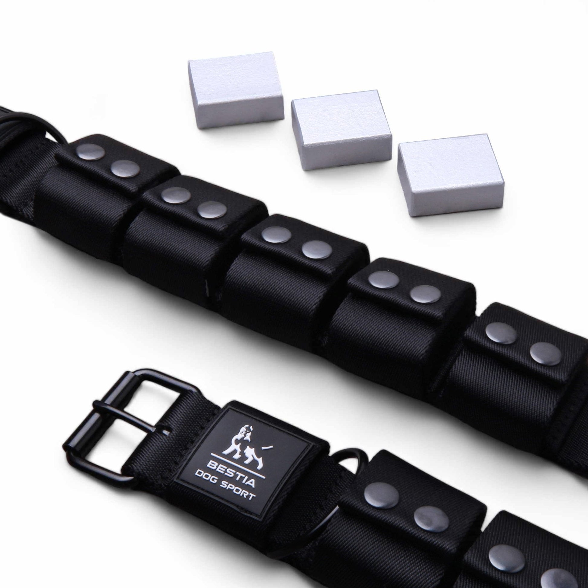 Premium Pet Guardian Gear: Weighted dog training collar. Large breeds. 5 lbs total. removable weights - Sanctum Paws and Fangs