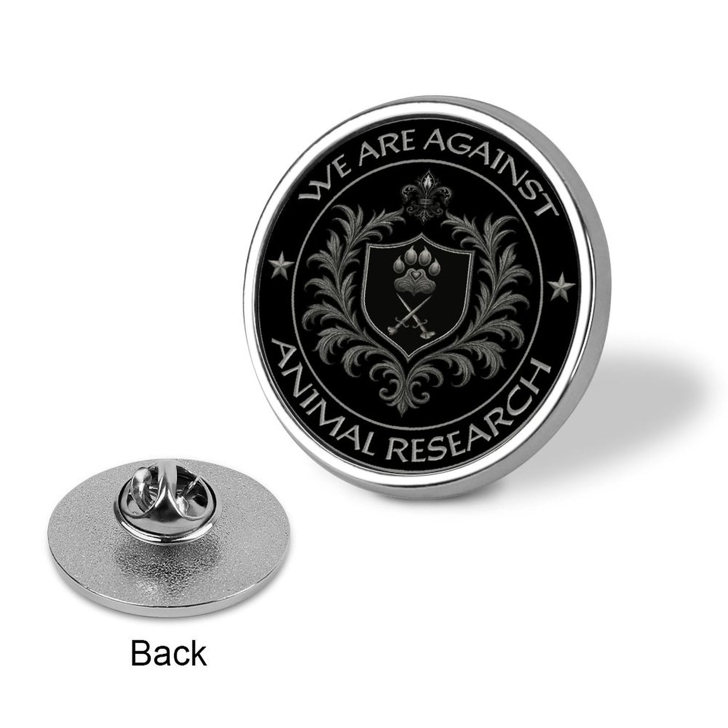 SPF Round Badge - Against Animal Cruelty/Research