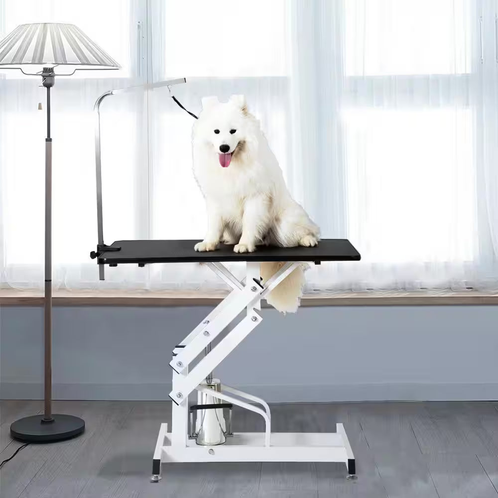 42.5 In. Hydraulic Dog Pet Grooming Table Heavy-Duty Big Size Z-Lift Pet Grooming Table