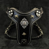 Premium Pet Guardian Gear: The ''Aztec'' harness Black Small to Medium Size - Sanctum Paws and Fangs