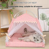 Premium Pet Guardian Gear: Cat Nest Kennel Summer Semi-closed House Mat Foldable Outdoor Pet Tent - Sanctum Paws and Fangs