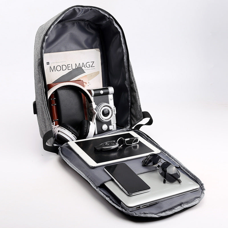 Anti-theft backpack casual backpack businessmen multi-function USB backpack