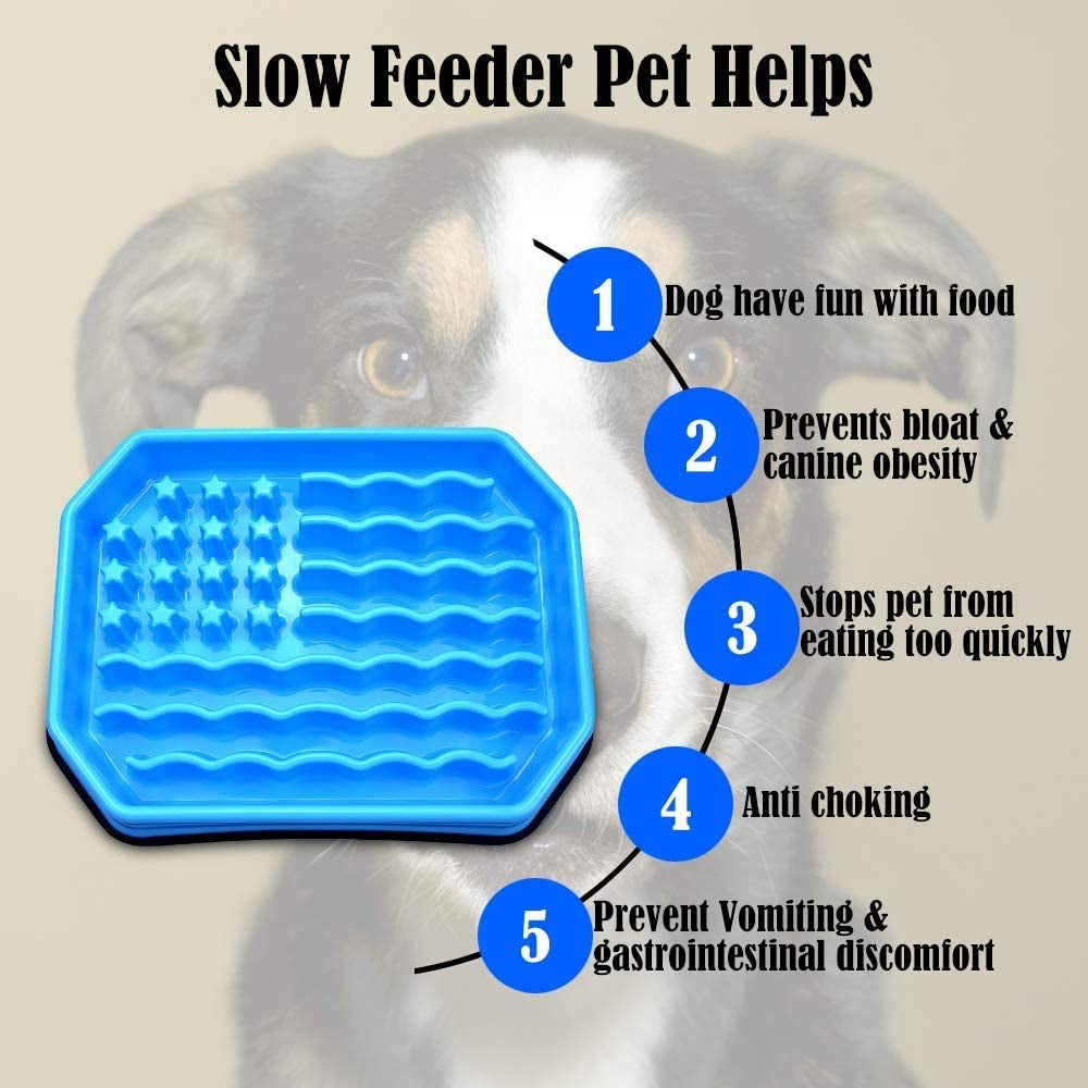 Slow Feeding Bowl for Dogs - Puzzle Feeder to Prevent Bloat - Ideal for Medium, Small Breeds & Puppies