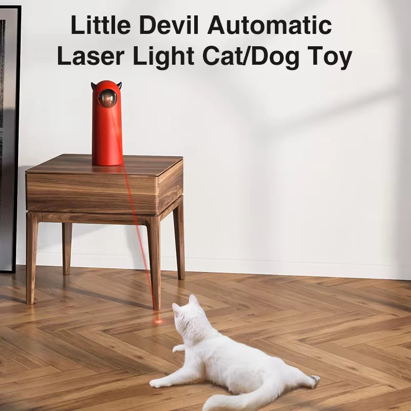 Interactive LED Laser Cat Toy - Automatic Handheld Teaser for Endless Fun!