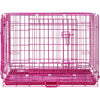 24-42" Collapsible Pink Dog Crate RED24-42