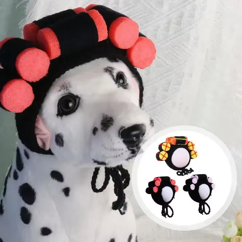 Get Your Pup Party-Ready with This Adorable Dog Hair Costume Wig & Cozy Hat! Perfect for Cats & Dogs! 🐾🎉